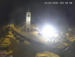 Náměstí, koste sv. Markéty