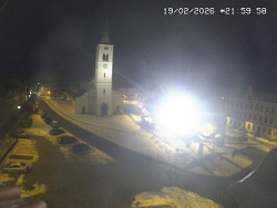 Náměstí, koste sv. Markéty