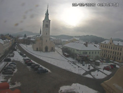 Náměstí, koste sv. Markéty