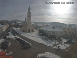 Náměstí, koste sv. Markéty