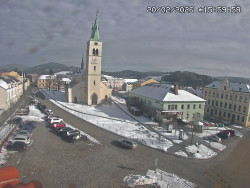 Náměstí, koste sv. Markéty