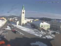 Náměstí, koste sv. Markéty