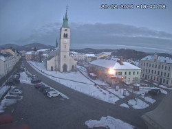 Náměstí, koste sv. Markéty