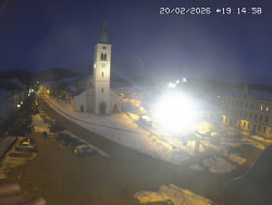 Náměstí, koste sv. Markéty