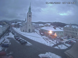 Náměstí, koste sv. Markéty