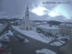 Náměstí, koste sv. Markéty