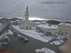 Náměstí, koste sv. Markéty