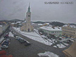 Náměstí, koste sv. Markéty