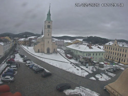 Náměstí, koste sv. Markéty