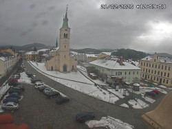 Náměstí, koste sv. Markéty