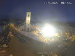 Náměstí, koste sv. Markéty