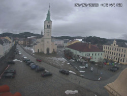 Náměstí, koste sv. Markéty