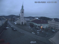 Náměstí, koste sv. Markéty