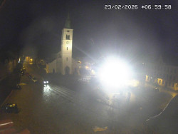 Náměstí, koste sv. Markéty