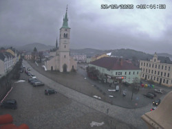 Náměstí, koste sv. Markéty