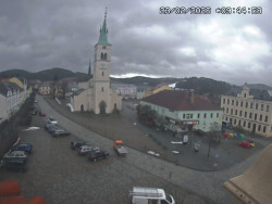 Náměstí, koste sv. Markéty