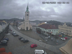 Náměstí, koste sv. Markéty