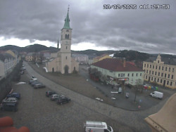 Náměstí, koste sv. Markéty