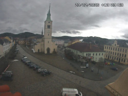 Náměstí, koste sv. Markéty