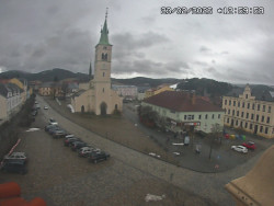 Náměstí, koste sv. Markéty