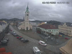 Náměstí, koste sv. Markéty