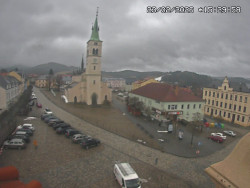 Náměstí, koste sv. Markéty