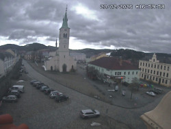 Náměstí, koste sv. Markéty