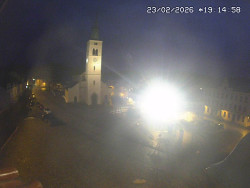 Náměstí, koste sv. Markéty