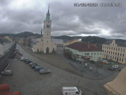 Náměstí, koste sv. Markéty