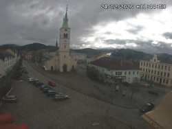 Náměstí, koste sv. Markéty