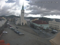 Náměstí, koste sv. Markéty