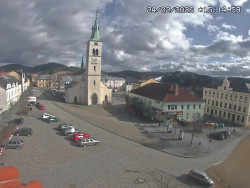 Náměstí, koste sv. Markéty