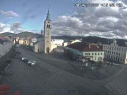 Náměstí, koste sv. Markéty