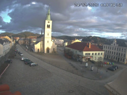 Náměstí, koste sv. Markéty