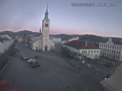 Náměstí, koste sv. Markéty