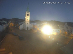 Náměstí, koste sv. Markéty