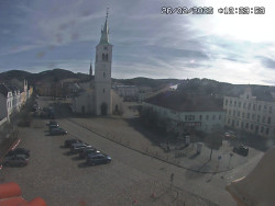 Náměstí, koste sv. Markéty