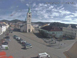 Náměstí, koste sv. Markéty