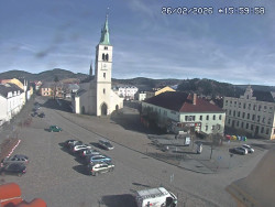 Náměstí, koste sv. Markéty