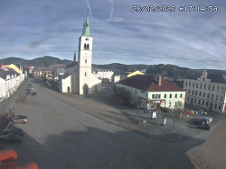 Náměstí, koste sv. Markéty