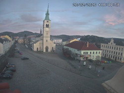 Náměstí, koste sv. Markéty