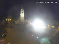 Náměstí, koste sv. Markéty