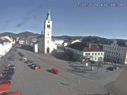 Náměstí, koste sv. Markéty