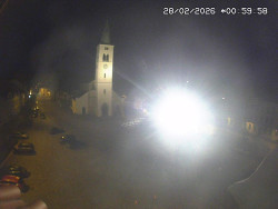 Náměstí, koste sv. Markéty