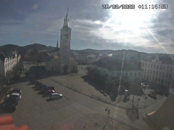 Náměstí, koste sv. Markéty