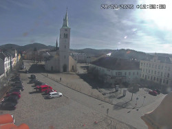 Náměstí, koste sv. Markéty