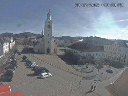 Náměstí, koste sv. Markéty