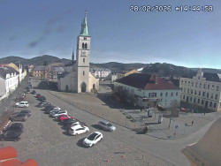 Náměstí, koste sv. Markéty