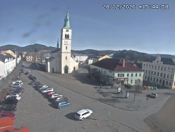 Náměstí, koste sv. Markéty