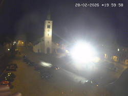 Náměstí, koste sv. Markéty